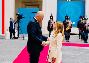Il Premier Meloni incontra il Primo Ministro della Repubblica di Slovenia Janša